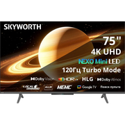  Телевизор Skyworth 75X66H Nexo Mini-LED черный/серый 