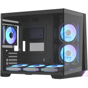 Корпус Formula Crystal Z4M Plus (crystal z4m plus black), mATX, Midi-Tower, без БП, черный 