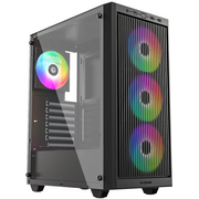  Корпус ID-Cooling Ware 310 ARGB Black ATX/ win TG/ 4 fans/ Type C/ CPU 160mm/ GPU 320mm/ no PSU 