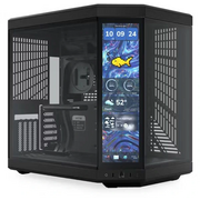  Корпус HYTE Y70 Touch Infinite (CS-HYTE-Y70TTI-BB), без БП, Midi-Tower, TG, LCD, no fans, 2xUSB-A 3.2, 1xUSB Type-C, E-ATX, ATX, mITX Black 