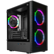  Корпус Ginzzu CL405 mATX Fan 3*12 FRGB (12RR4) передняя панель Сетка 