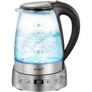  Электрочайник Vitek VT-WK1075 серебристый/черный 