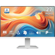  Монитор MSI Pro MP273QW E14 (9S6-3PE2CH-059) белый IPS LED 4ms 16:9 HDMI M/M матовая 1500:1 300cd 178гр/178гр 2560x1440 144Hz DP Quad HD 2K (1440p) 