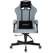  Кресло игровое Knight Terminator Light-28 серо-голубой крестов. металл 