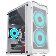  Корпус Bloody CC-129 белый без БП mATX 1x80mm 2x120mm 1xUSB2.0 1xUSB3.0 audio 