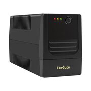 ИБП Exegate Power NB-500.LED.AVR.2SH (EX299480RU) 500VA/300W, LED, AVR, 2*Schuko, батарея 12V 4.5Ah, Black 