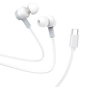  Наушники HOCO M86 Ocean universal digital earphones with microphone for type-c White 