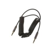  Переходник AUX VIXION Pro VX-15 (02755) jack 3,5(M)- jack 3,5(M) 2м, спираль, черный 