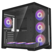  Корпус ZALMAN D40, ATX, Black, Window, 1xCombo (2.5'' or 3.5''), 2x2.5'', 2x3.5'', 1xUSB Type-C, 1xUSB3.0, Side 3x120 ARGB, Bottom 3x120 ARGB 