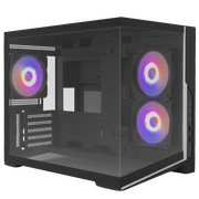  Корпус ZALMAN D30, MATX, Black, Window, 1xCombo (2.5'' or 3.5''), 2x2.5'', 2x3.5'', 1xUSB3.0, 1xUSB2.0, Side 2x120 ARGB, Rear 1x120 ARGB 