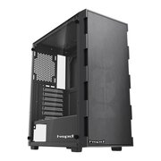  Корпус HSPD M550 (M550-TGBK), без БП, Mesh Mid Tower, Black, TG, 0.45 SPCC, no fans ATX, mITX 160/340/200mm 2x2.5", 7xPCI 1xUSB-A 3.0 
