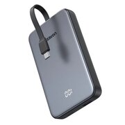  Внешний аккумулятор UGREEN PB526 (75161B) 20W 10000mAh USB-C&USB-A with Built-in Cable USB-C Space Gray 