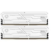  ОЗУ Netac Shadow III, NTSHD4P26DP-32W, DDR 4 DIMM 32Gb (16Gbx2) PC21300, 2666Mhz, CL16 White, с рад 