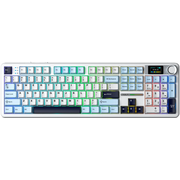  Клавиатура беспроводная AULA F108 Pro Бело-голубо-тёмно-пурпурный зеленые Reaper свитчи 