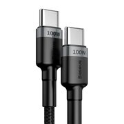  Дата-кабель Baseus CATKLF-ALG1 USB-C-to-C CL 100W 2m GR черный 