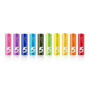  Батарейки Xiaomi Cuktech LR03 1.5V тип AAА 10шт B07 цветные 