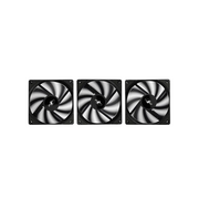  Вентилятор Eurocase EU-FN120WL001 BL YF1202A Black,120 black fan 4pin PMW female and male connector with brown box,3pcs in big brown box 