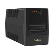  ИБП ExeGate Power NB-600.LED.AVR.2SH (EX299753RUS) 600VA/360W, LED, AVR, 2*EU/Тип F(Schuko, батарея 12V 7.2Ah, Black 