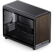  Корпус JONSBO D33 Wood Black, mini-ITX, mATX, черный 