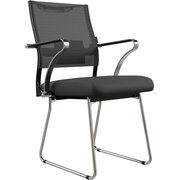  Кресло Метта Sit Air 24/7 M4-281K Italy (F54) черный сиденье черный сетка/ткань полозья хром 