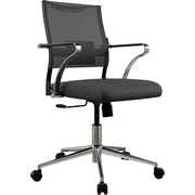  Кресло Метта Sit Air 24/7 M4-281K Italy (M09.B23.G18.W01) (Z697.5D.1.2A2) черный сиденье черный сетка/ткань крестов. хром 