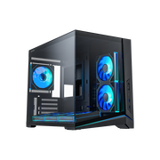  Корпус XASTRA QW505M 6ARGB-C10 (QW505M-6FM12A-C10) Black mATX/Aquarium/Screewless/ 6x120mm ARGB PWM FM fans/Argb+PWM HUB 10port/Led strip 