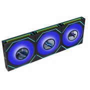  Комплект вентиляторов (3шт.) Lian Li Uni Fan SL Inf LCD Flex 120 Reverse Blade / 12RSLIND1F3B Black (G9F.12RSLIND1F3B.R0) / 120x124x28мм (PWM, ARGB) 