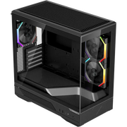  Корпус 1STPLAYER GM6 Black (GM6-BK-2FH7R-1FH7) / mATX / 3x120mm ARGB fans 