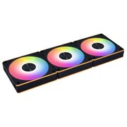  Комплект вентиляторов (3шт.) Lian Li Uni Fan CL Flex 120 / 12CL1F3B Black (G9F.12CL1F3B.R0) / 120x124x28мм (PWM, ARGB, 2150 об/мин (Max.), 29.8dBa) 