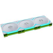  Комплект вентиляторов (3шт.) Lian Li Uni Fan SL Flex 120 Reverse Blade / 12RSL1F3W White (G9F.12RSL1F3W.R0) / 120x124,5x28мм (PWM, ARGB, 2000 об/мин) 