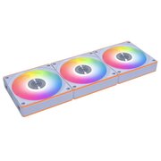  Комплект вентиляторов (3шт.) Lian Li Uni Fan CL Flex 120 Reverse Blade / 12RCL1F3W White (G9F.12RCL1F3W.R0) / 120x124x28мм (PWM, ARGB, 2100 об/мин) 