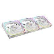  Комплект вентиляторов (3 шт.) Geometric Future Squama Ultimate 3003W-14 White (1F3003W314000) 140mm / ARGB, PWM, 140x140x30 mm, 800-2400 rpm 