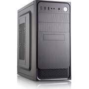  Корпус Foxline Forza FZ-053 mATX, W/о PSU, 2xUSB2.0, Black, FAN, no powercord 