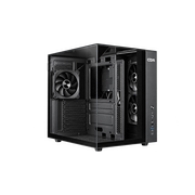  Корпус CBR Cube X810BK (PCC-ATX-X810BK-WPSU), без БП, ATX, 1*USB Type-C, 1*USB 3.0, 1*USB 2.0, HD Audio+Mic, 3*fans, Black 