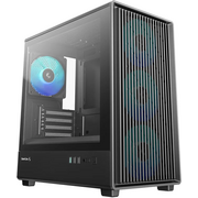  Корпус DeepCool CC350 4F (r-cc350bkana4-g), mATX, без БП, черный 