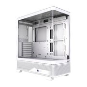  Корпус HSPD F560 (F560-TGWH), без БП, Mid Tower, White, TG, 0.6 SPCC, no fans ATX, mITX 165/410/180mm 2x2.5" 