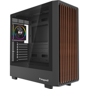  Корпус HSPD F760 (F760-TGBK-ARGB), без БП, Mid Tower, Black, TG, 0.5 SPCC, 4x120mm ARGB E-ATX, ATX, mITX 165/420/200mm 2x2.5" 