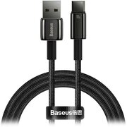  Кабель Baseus CAWJ000101 USB-Type-C Tungsten 100W 2м черный 