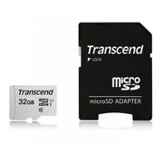  Карта памяти Transcend microSDHC 300S 32GB Class 10 UHS-I U1 +SD adapter (TS32GUSD300S-A) 