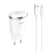  СЗУ HOCO C37A Thunder power single port + lightning, white 