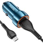  АЗУ HOCO Z46 Blue shield single port QC3.0 + Micro, sapphire blue 