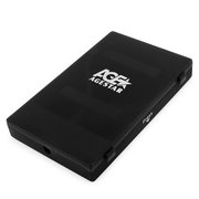  Корпус для HDD/SSD 2.5" Sata3 USB2.0 AgeStar SUBCP1 Black, пластиковый 