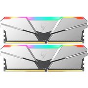  ОЗУ Netac Shadow RGB NTSRD4P32DP-16S DDR4 16GB (2x8GB) 3200MHz CL14 1.35V / Silver / with radiator 
