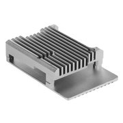  Корпус Qumo (RS001) Aluminum case without fan, Raspberry Pi 4, silver 