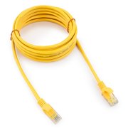  Патч-корд Cablexpert PP12-3M/Y UTP5e, 3 м, литой, многожильный, биметалл CCA, 26AWG, PVC, жёлтый 