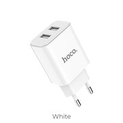  СЗУ Hoco C62A Victoria dual port 2.1A, white 