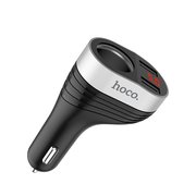  АЗУ HOCO Z29 Regal digital display cigarette lighter,black 