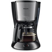  Кофеварка Philips HD7462/20 черный/серебристый 