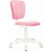  Кресло детское Бюрократ CH-W204NX/VELV36 розовый Velvet 36 крестов. пластик пластик белый 