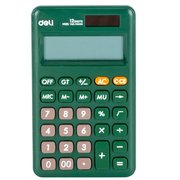  Калькулятор карманный Deli EM120GREEN зеленый 12-разр. 